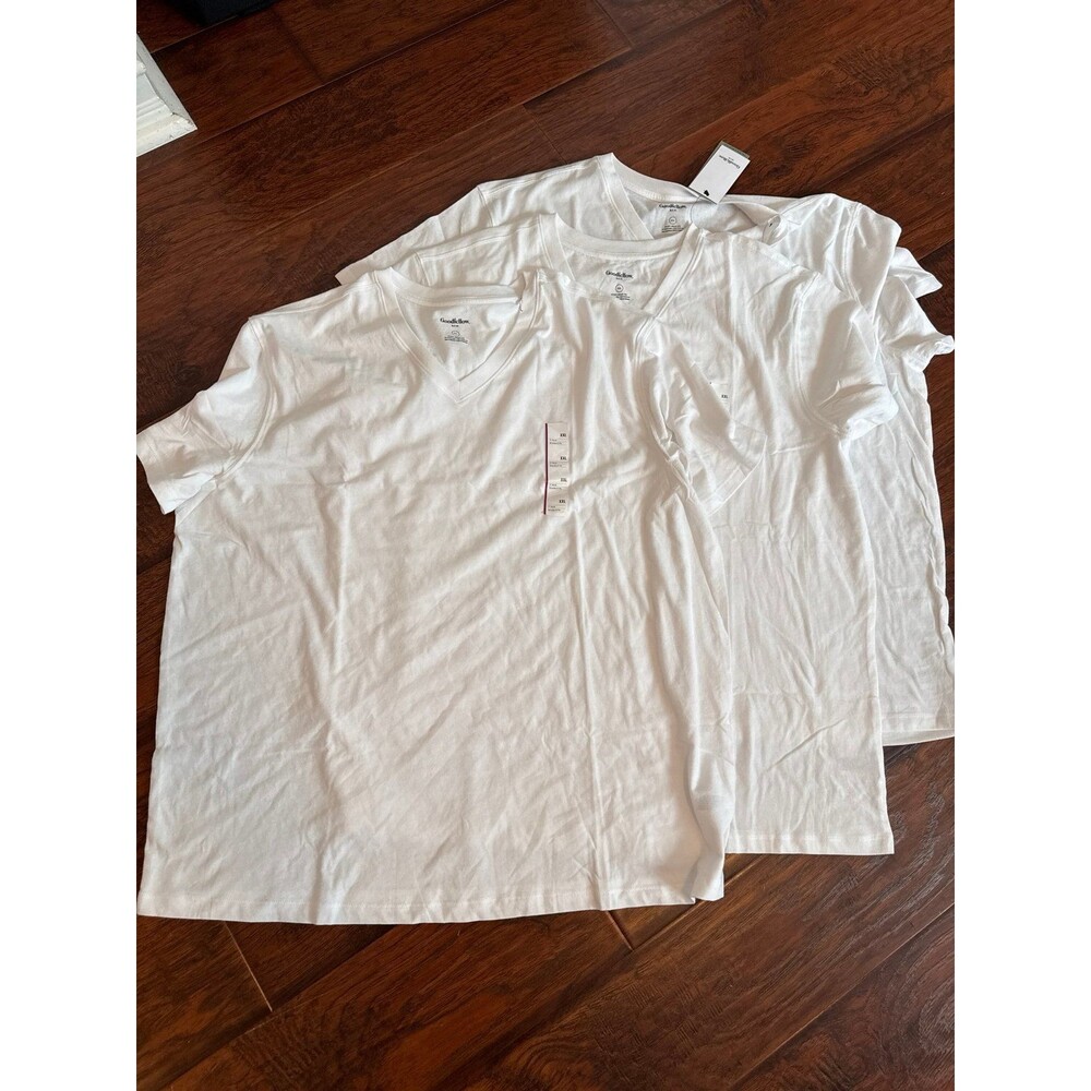 3PC Men’s XXL Shirt Bundle Goodfellow V-Neck Tees New